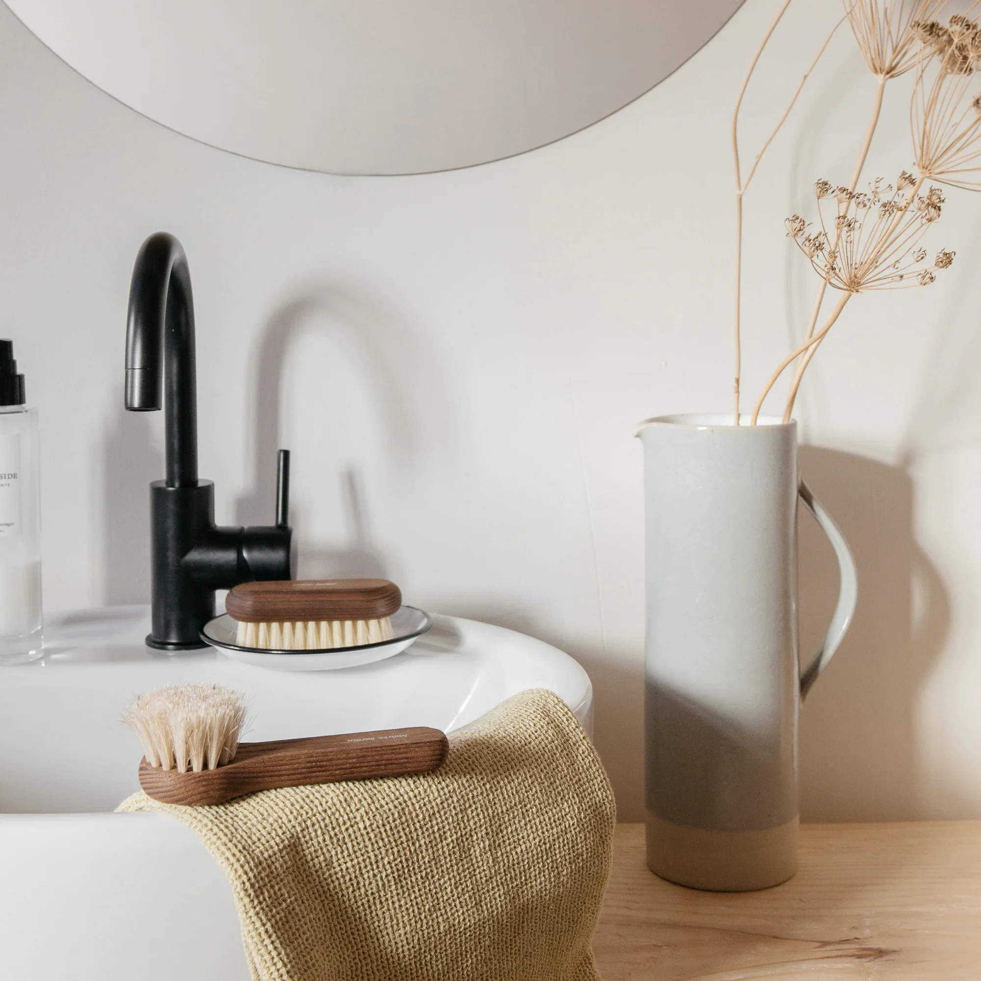 Carefully Designed Andree Jardin Ash Wood Heritage Facial Cleansing Brush Organic