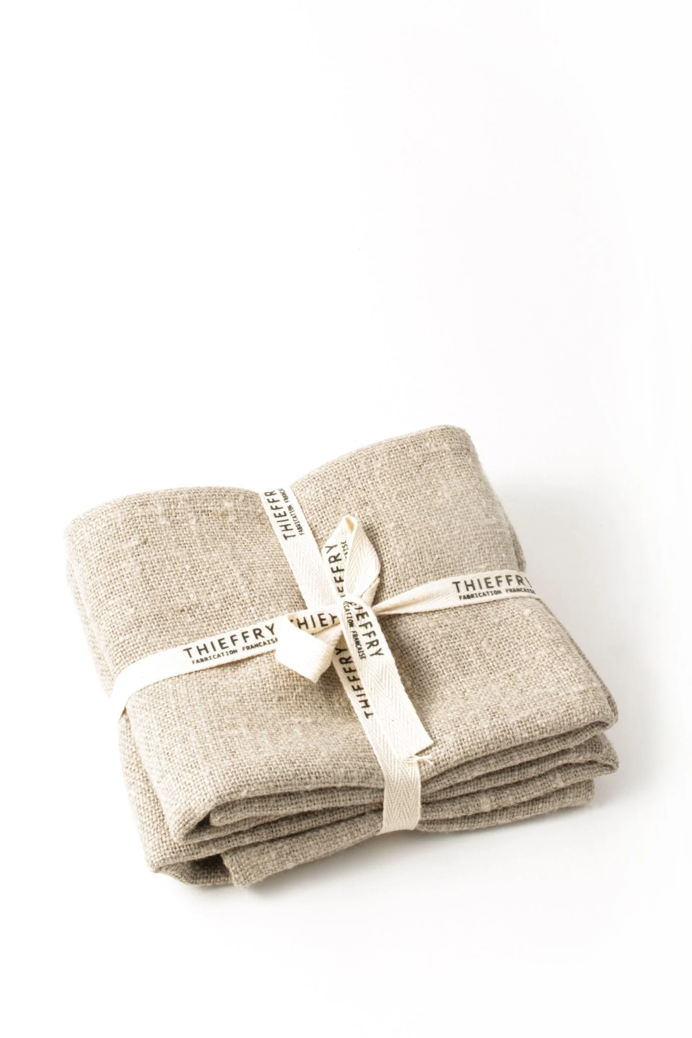 Consistent Thieffry Belgian Linen Dishtowels Raw Natural Set of 2 Expertly Made
