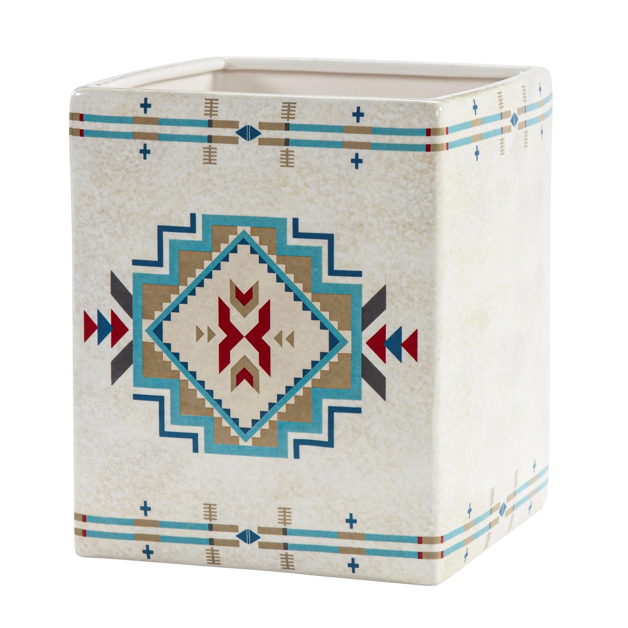 Luxury Spirit Valley Ceramic Wastebasket Artisan