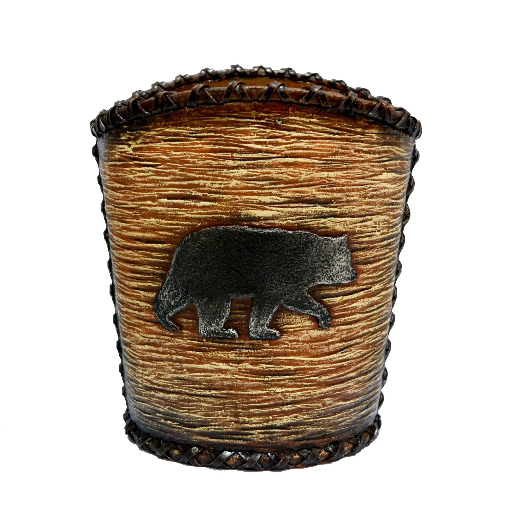 Innovative Lodge Bear Wastebasket Reliable