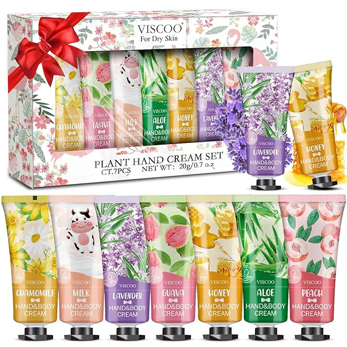 High-End VISCOO 7 Pack Hand Cream Gifts Set Elegant
