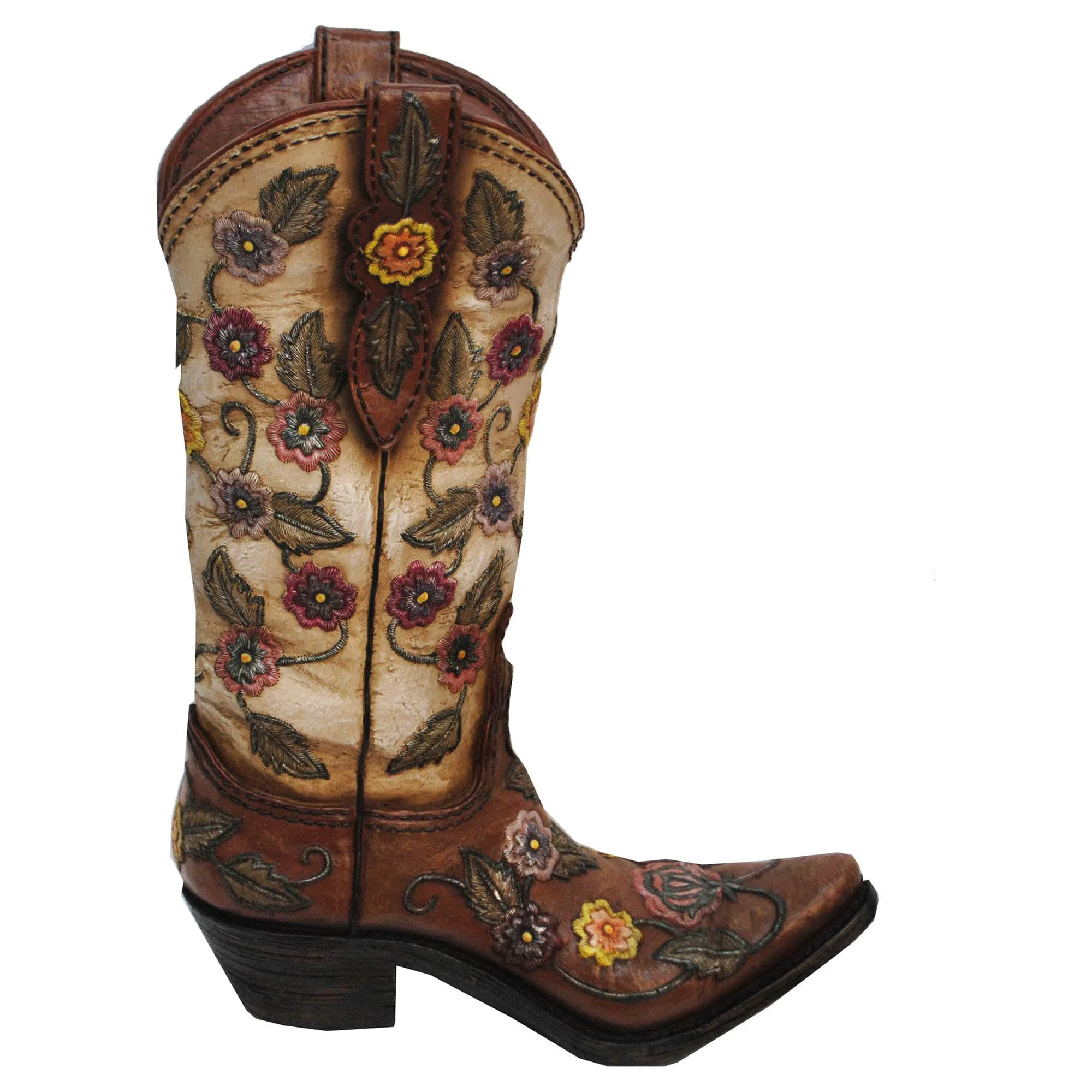 Natural Flower Cowboy Boot Vase Elegant