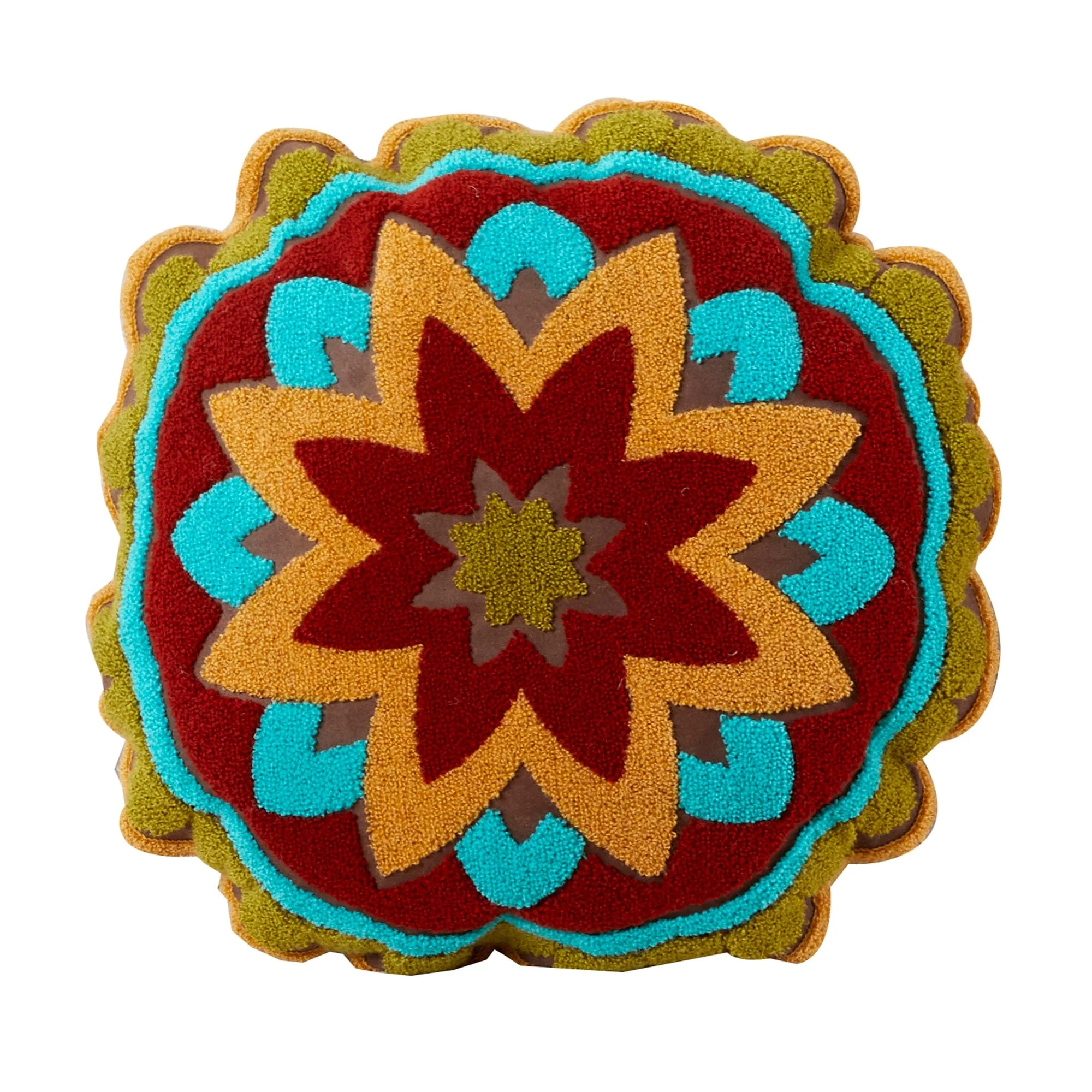 User-Friendly Tammy Crewel Embroidery Round Box Throw Pillow Recyclable