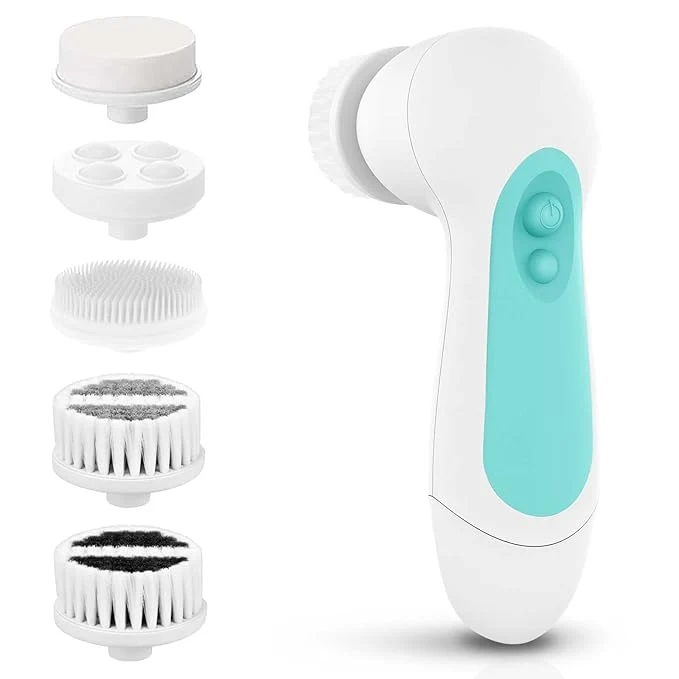 Eco-Friendly Waterproof Facial Cleansing Spin Brush Set Contemporary