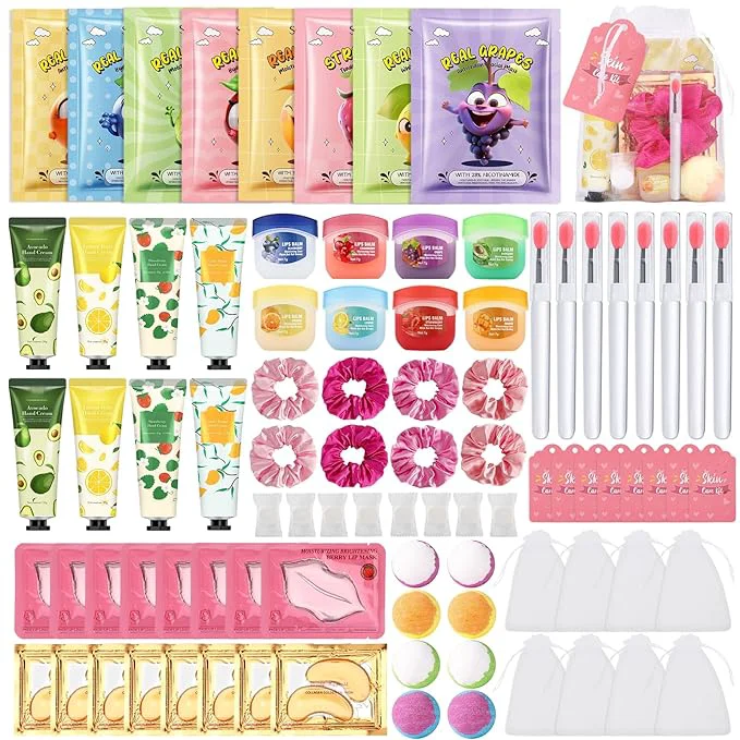 Contemporary 88PCS SPA Party Supplies for Girls Under Eye Patches Facial Masks Lip Mask Flexible