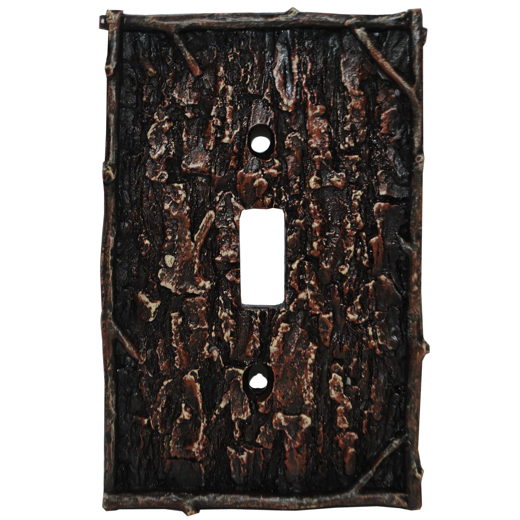 Exclusive Pine Bark Single Wall Switch Plate Environmentally Friendly