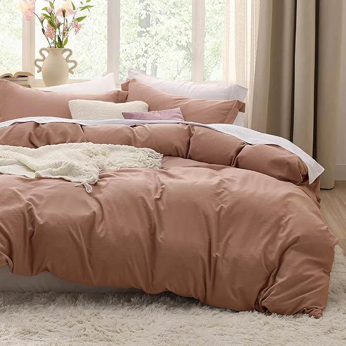 Healthy Bedsure Mocha Mousse Duvet Cover Full Size – 3 Pieces Prewashed Extra Soft Cotton-Like Polyester Bedding Set Includes 1 Duvet Cover 80×90 Inches with Zipper Closure amp 2 Pillow Shams No Comforter Fine Crafted