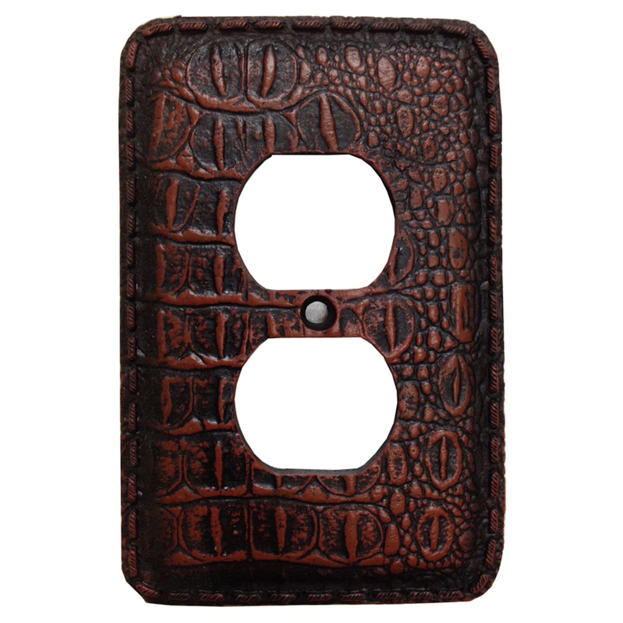 Soft Resin Gator Single Outlet Cover Wall Plate Safe