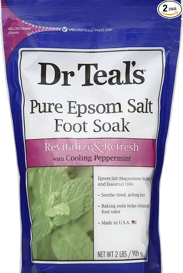 Genuine Dr. Teal’s Pure Epsom Salt Foot Soak Solution Gift Set Crafted