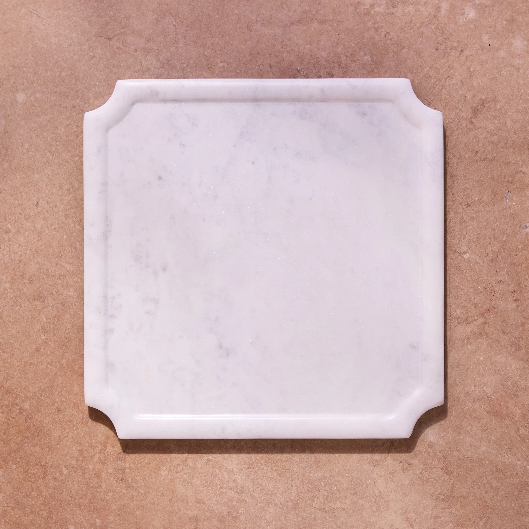 Elegant White Marble Framed Board Square Consistent