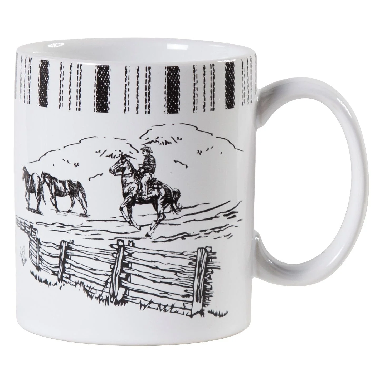 Advanced Ranch Life Horse Mug Set 4 Pc Proven