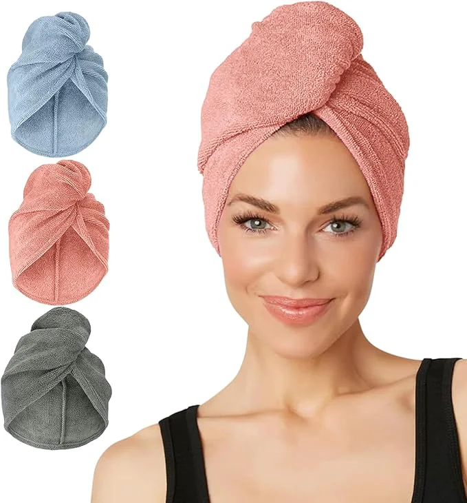 Classic Turbie Twist 3-Pack Microfiber Hair Towel Original Design