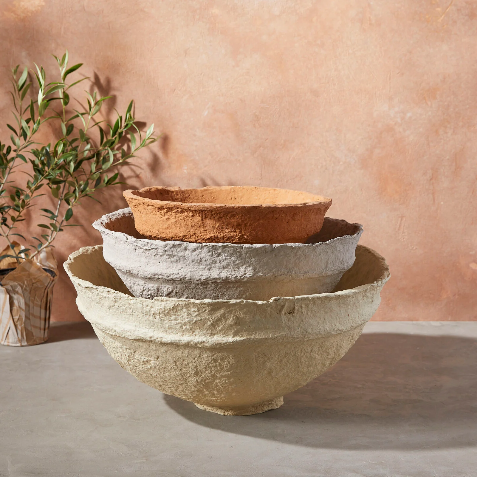Official Koi Paper Mache Bowls Set of 3 Multi Reliable