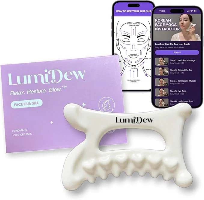 Versatile Ceramic Guasha Tool for Face Body Consistent