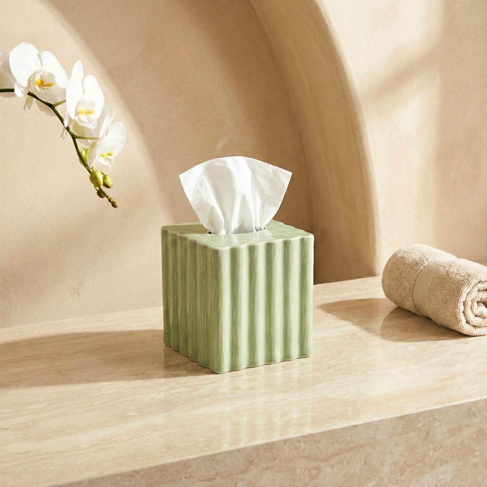 High-Quality Nera Tissue Box Light Green Official