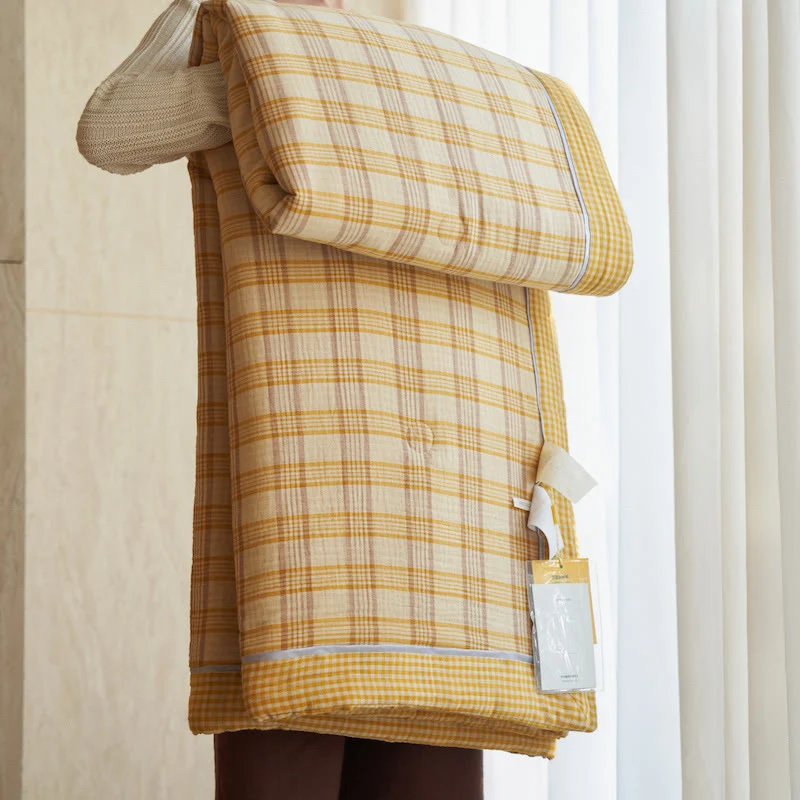 Organic Ownkoti Gingham Pure Cotton Quilt Set Crafted