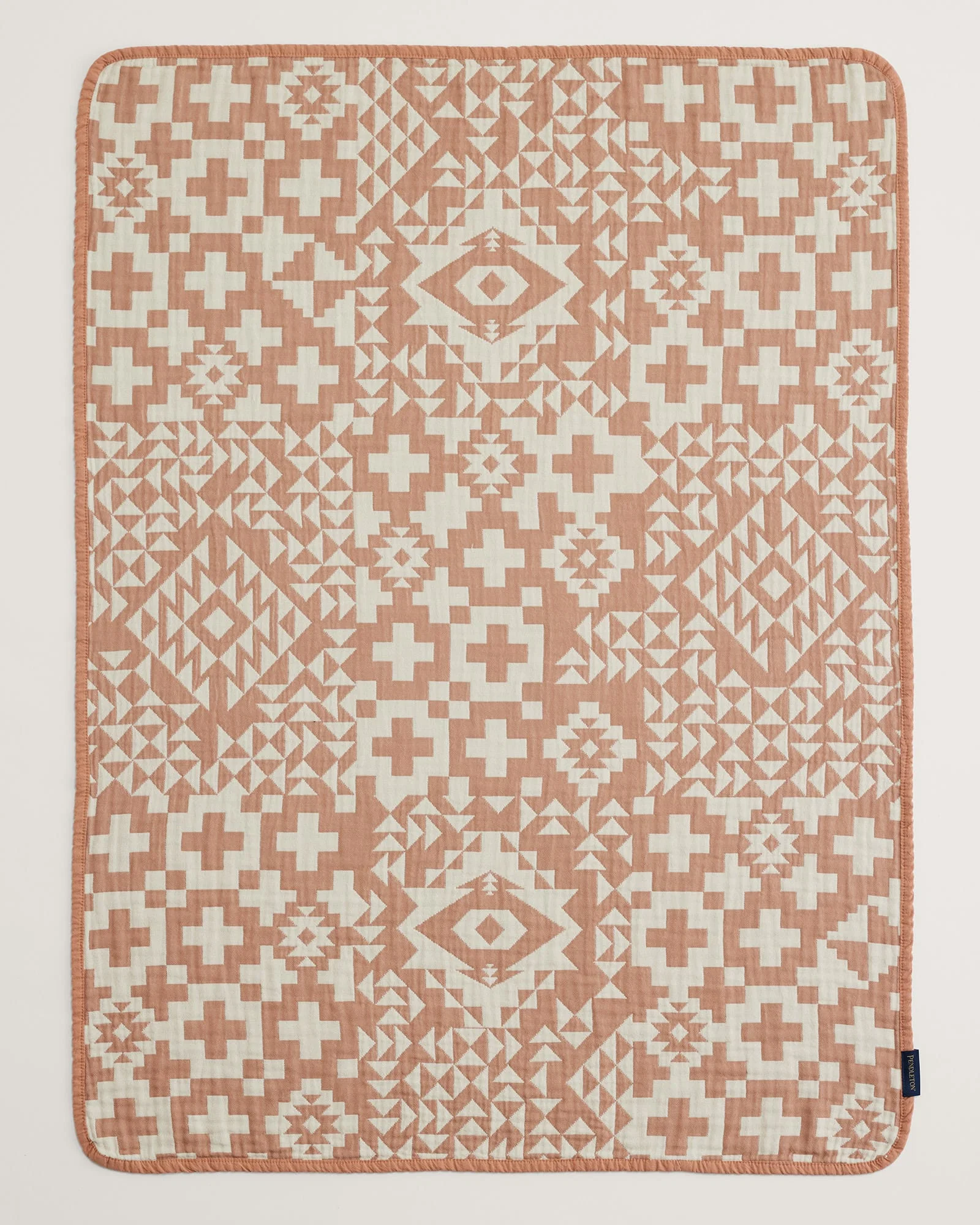Trusted Blue Ridge Organic Cotton Baby Blanket Pink Cream Modern