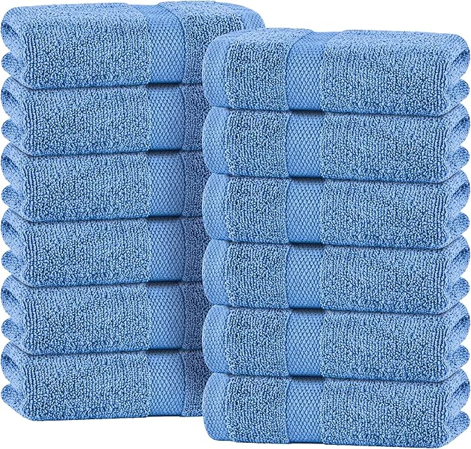 Exceptional White Classic Light Blue Hand Towels Effective