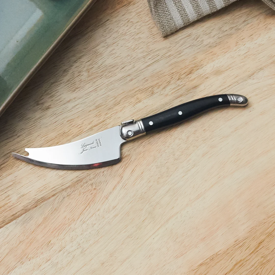 World-Class Set of 4 Laguiole Pronged Knife Black Genuine