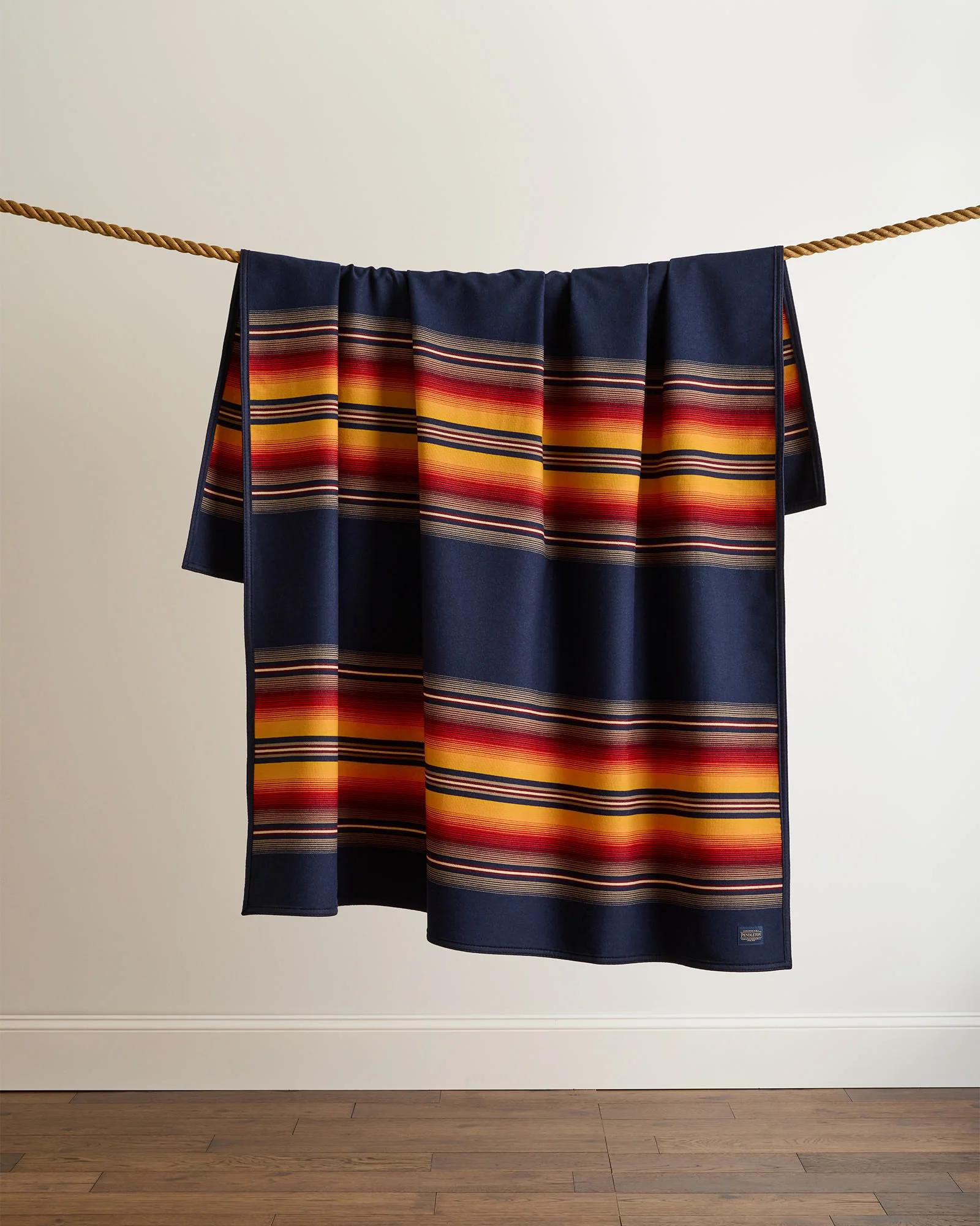 Pure Serape Robe Navy Selected