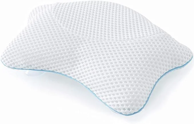 World-Class Non Slip Bath Pillow Luxury Spa Bathtub Head Neck Rest Support Permeable Verified