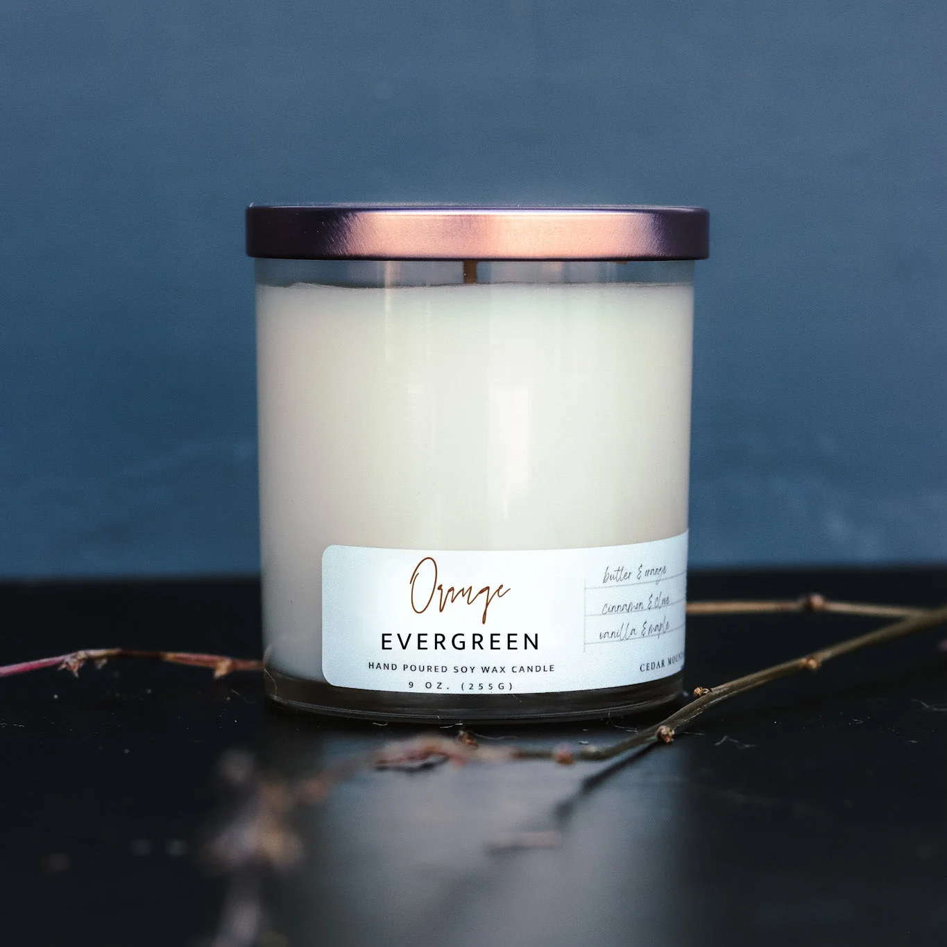 User-Friendly Orange Evergreen – 9 oz Whiskey Glass Candle First-Class