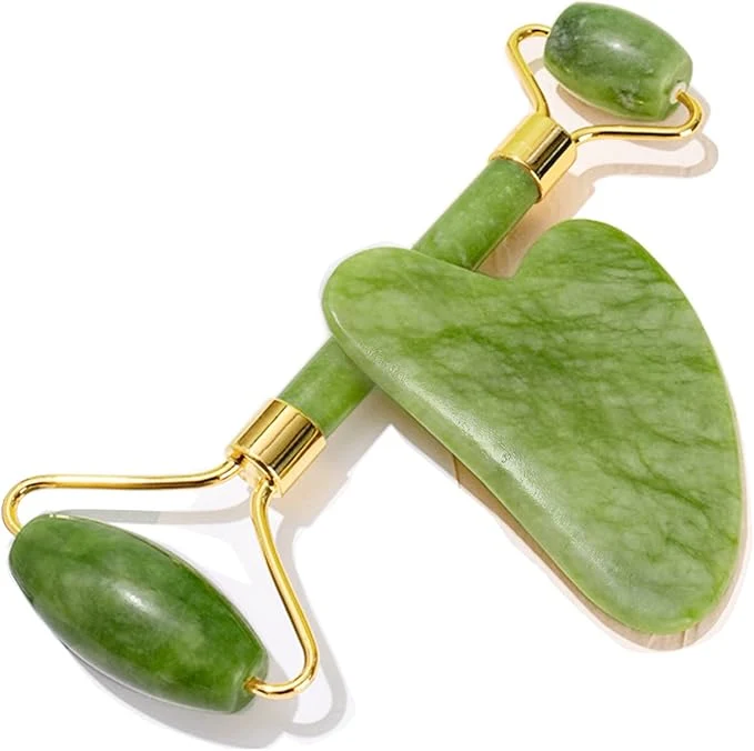 Eco-Friendly ROSELYNBOUTIQUE Gua Sha Facial Tools Jade Roller Face Massager Expertly Made
