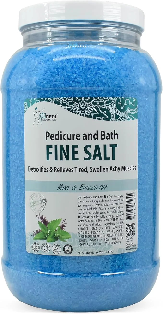 Prestigious SPA REDI – Detox Foot Soak Pedicure and Bath Fine Salt Mint and Eucalyptus Contemporary