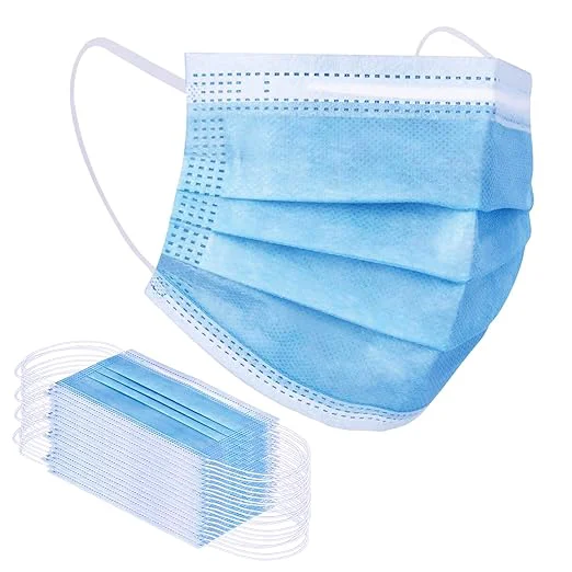 Expertly Made Borje Blue Disposable Face Mask 100 Pcs Blue Face Masks 3 Ply Protection Masks Premium Material