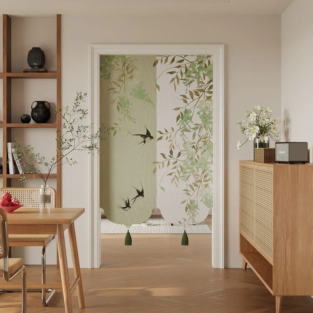 Specialty Ownkoti Floral Bird Waterproof Doorway Hanging Effective