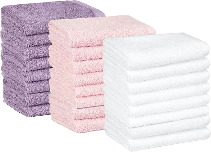 Crafted Amazon Basics Highly Absorbent Fast Drying Cotton Washcloths Elite