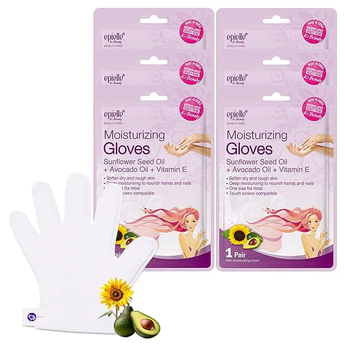 Effective Epielle Moisturizing Hand Mask 6 Pairs Soften High-End