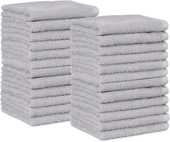 Eco-Friendly Amazon Basics Highly Absorbent Fast Drying Cotton Washcloths Healthy