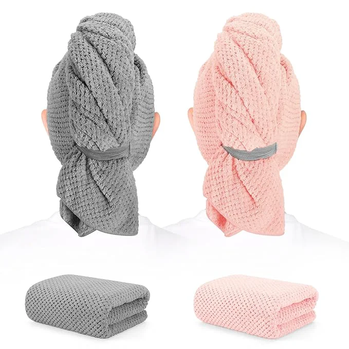 Dependable BE 2 Pack Microfiber Hair Towel Reliable