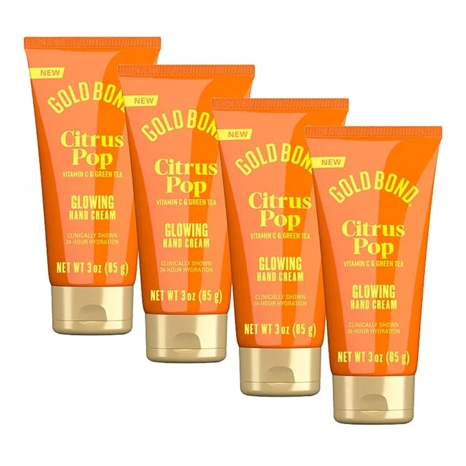 Fine Gold Bond Citrus Pop Glowing Hand Cream Set Premium