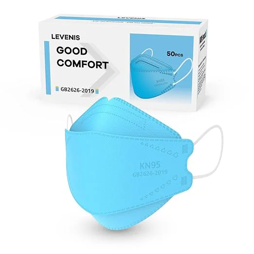 Casual LEVENIS KN95 Face Masks 50 Pack Breathable Comfortable and Disposable KN95 Mask Reusable