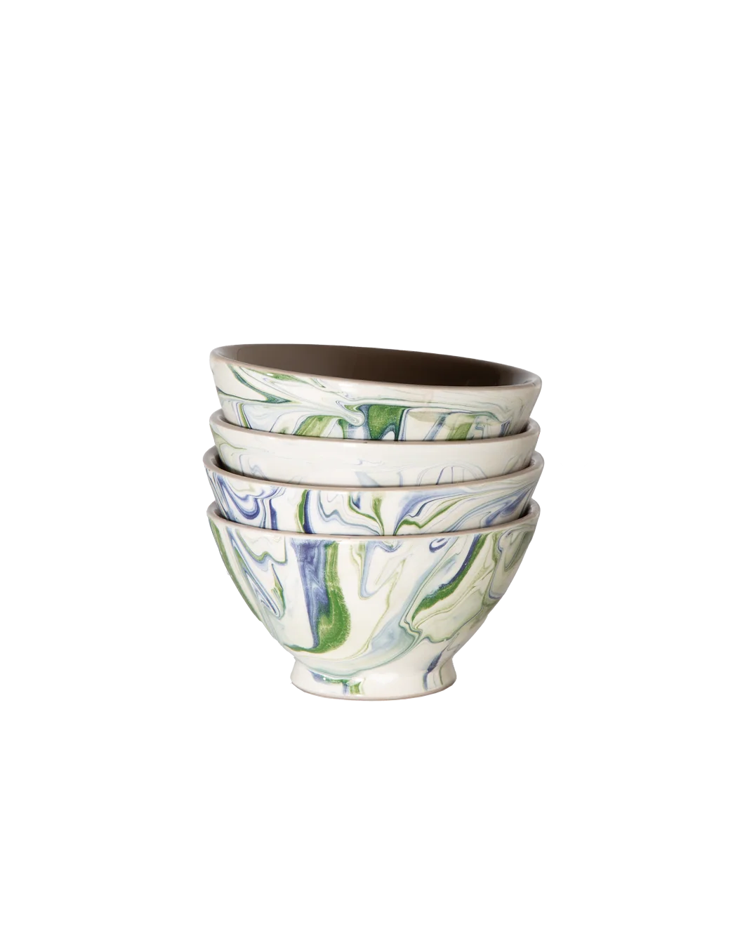 Exceptional Marbled Ocean Bowl – Set of 4 Expertly Made
