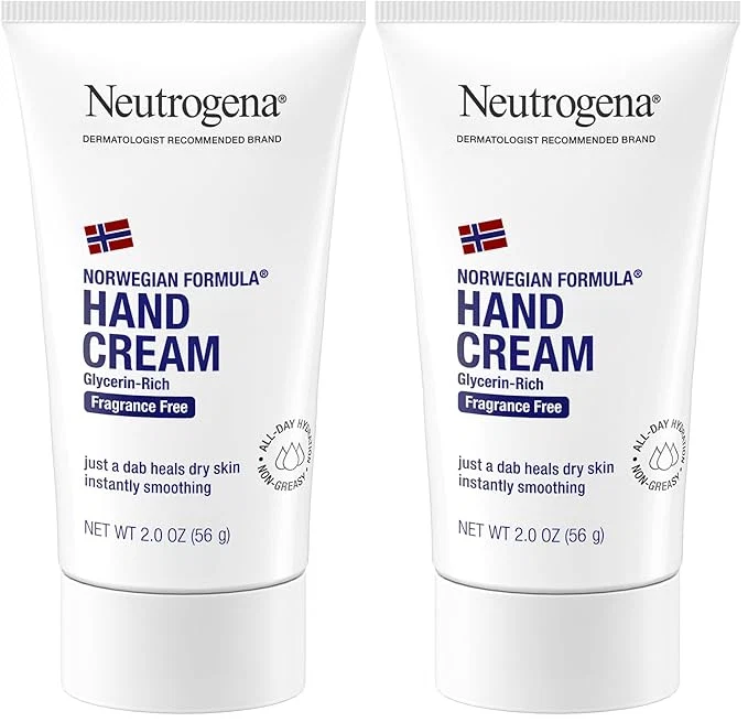 Recyclable Neutrogena Norwegian Formula Hand Cream Fragrance 2 Ounce Breathable