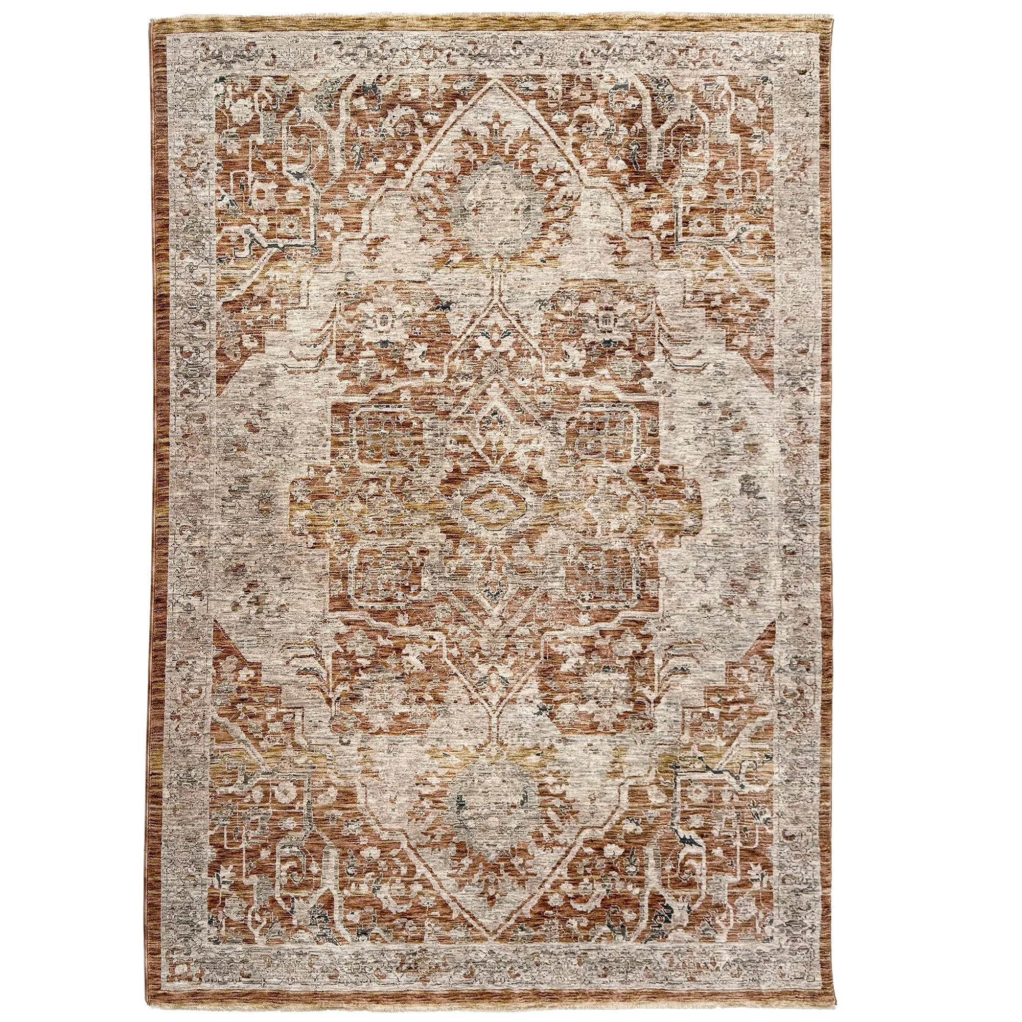 Elite Great Horn-Heriz Rug – Clay Certified