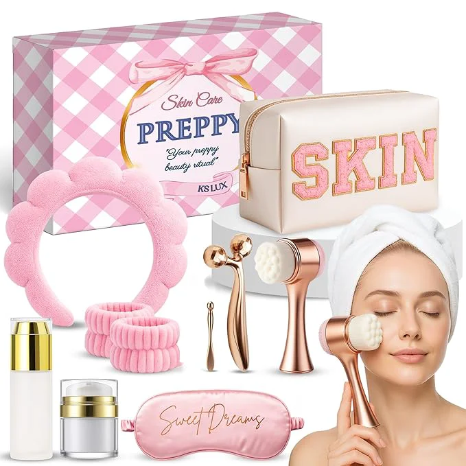 Prestigious Preppy skincare set women cute skin care kit Fine