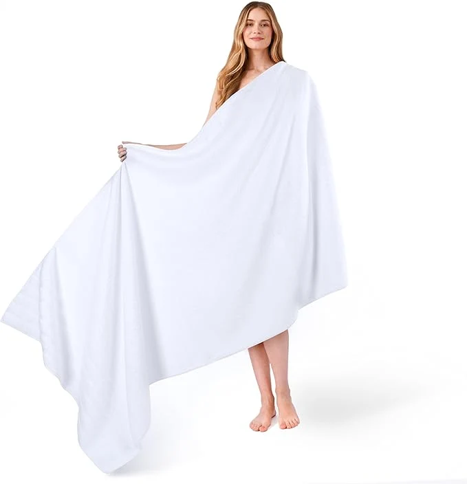 Smooth American Soft Linen 35×70 Jumbo Large Bath Towel 600 GSM Cotton Turkish Healthy