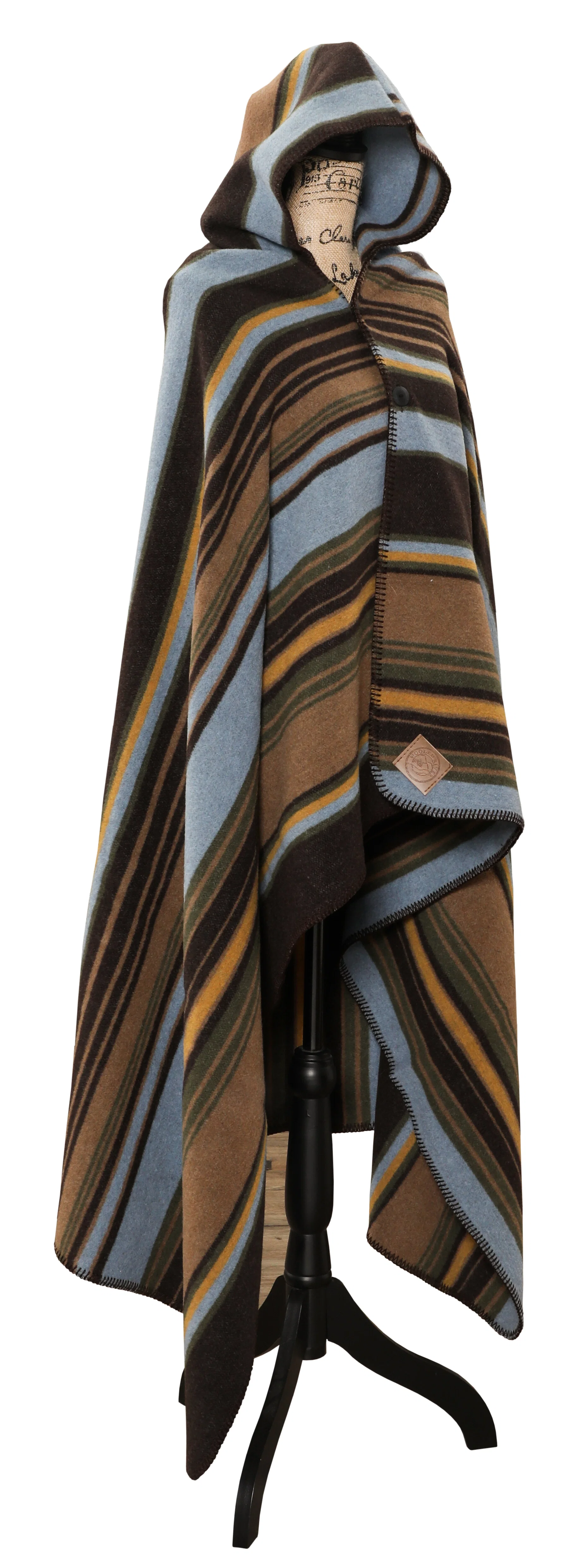 Sophisticated Hudson Earth Hooded Throw Crafted