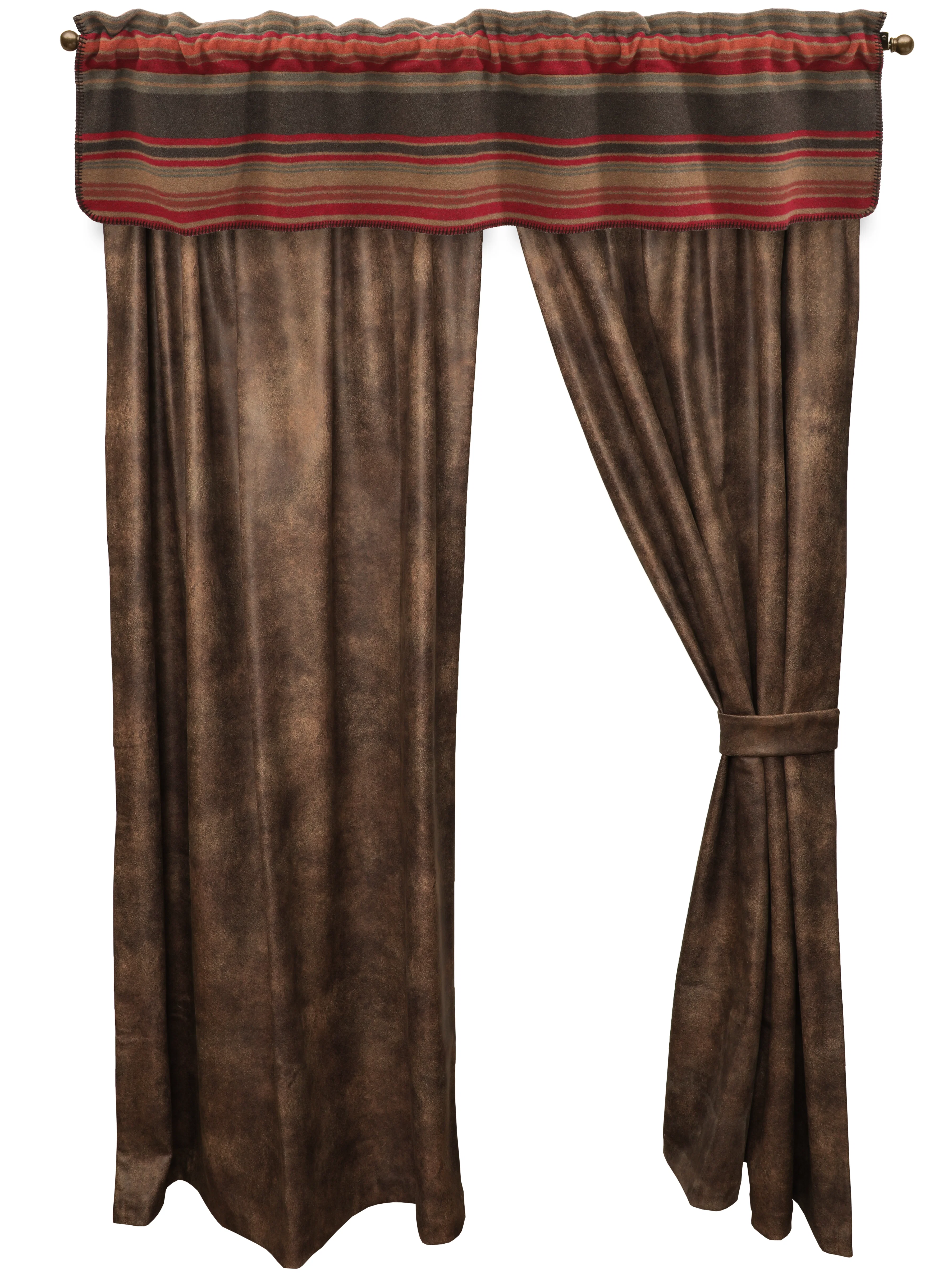 Superior Hudson Garnet – Drape Set – 2 panels 2 tiebacks Professional