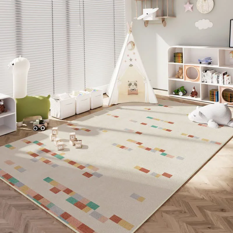 Healthy Ownkoti Pastel Geometric Kids Area Rug Carefully Designed