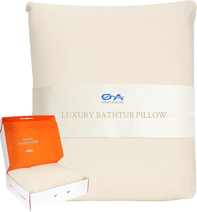 Easy-to-Use Luxury Bathtub Pillow Gift for Christmas Birthday Mother’s Day Skin-Friendly Contemporary