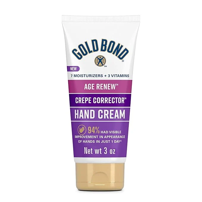 Traditional Gold Bond Age Renew Crepe Corrector Hand Cream Replenishing Smoothing Formula Fashionable