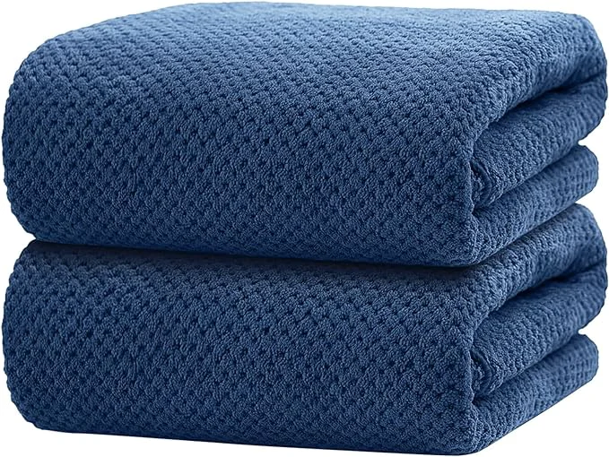 Breathable HOMEXCEL Bath Towels Pack of 2 Microfiber Ultra Soft Highly Absorbent Bath Comfortable