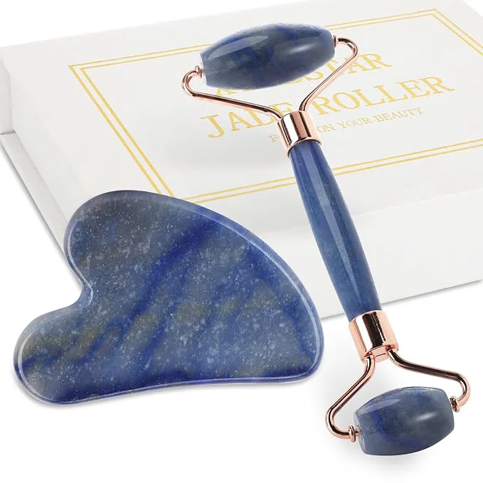 Artisan Jade Roller for Face Facial Roller Massager Skin Care Tool Gua Sha Facial Trendy