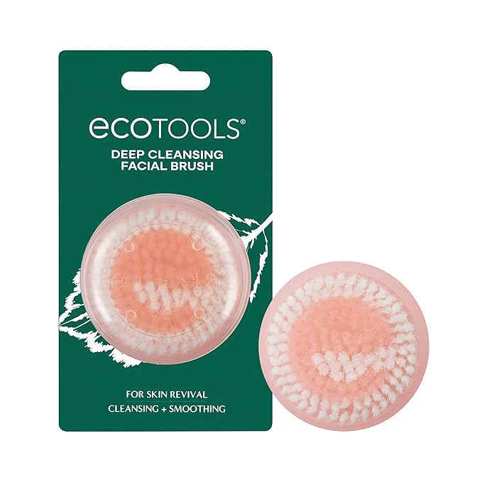 Smooth EcoTools Deep Cleansing Facial Brush Manual Facial Cleansing Brush Exfoliates Safe
