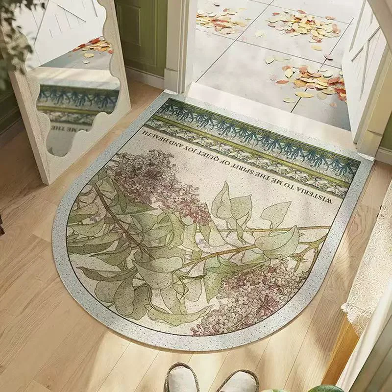 Long-Lasting Ownkoti Lilac Floral Multi-Purpose Area Rug Next-Generation